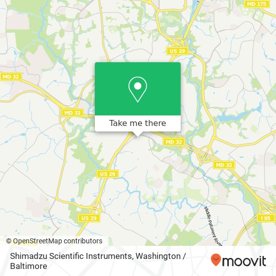 Mapa de Shimadzu Scientific Instruments