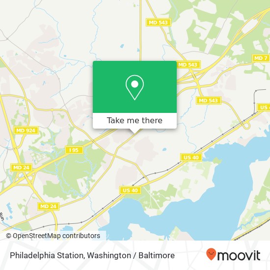 Mapa de Philadelphia Station