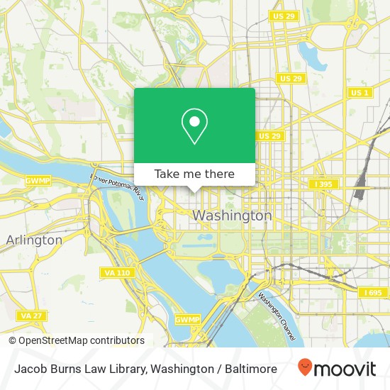 Jacob Burns Law Library map