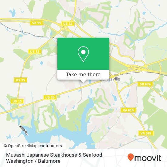 Mapa de Musashi Japanese Steakhouse & Seafood