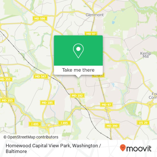 Mapa de Homewood Capital View Park