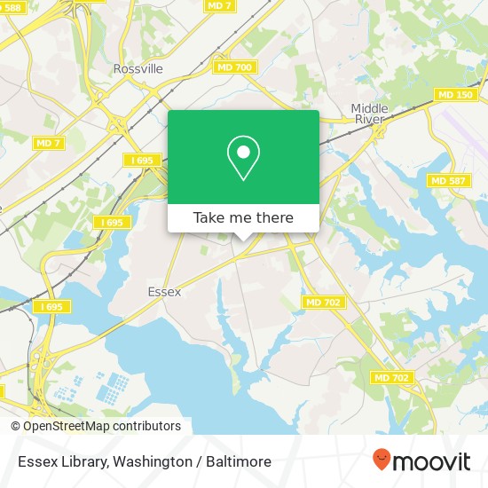 Essex Library map