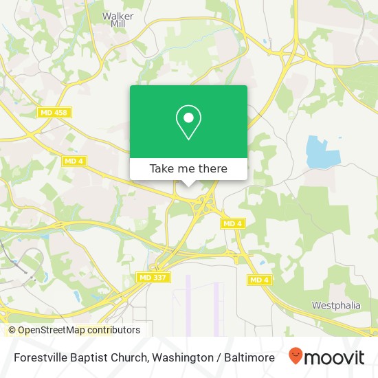 Forestville Baptist Church map