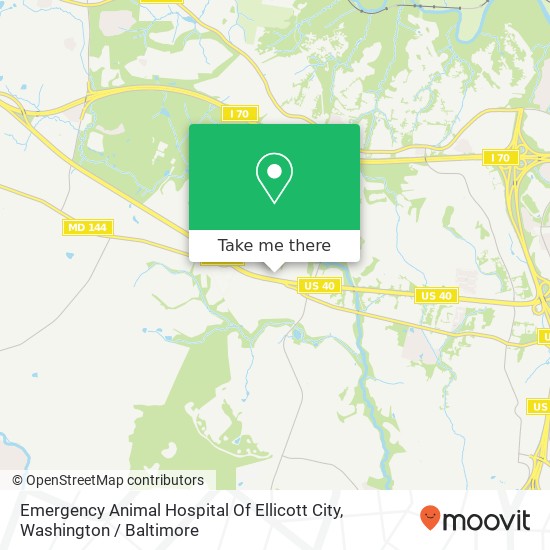 Emergency Animal Hospital Of Ellicott City map