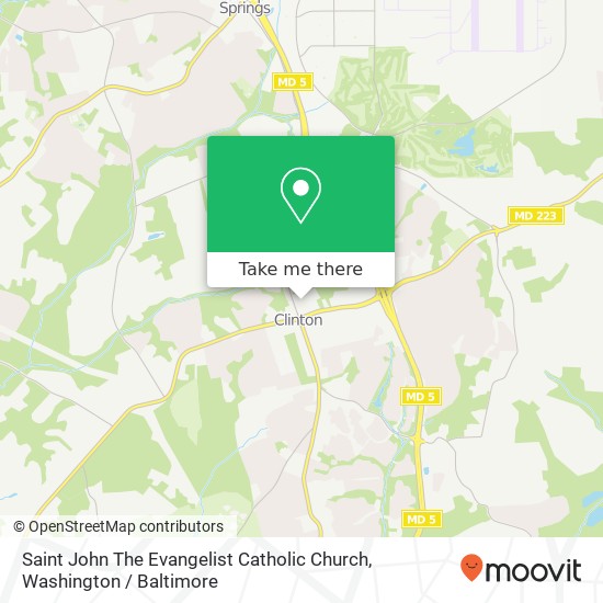 Mapa de Saint John The Evangelist Catholic Church