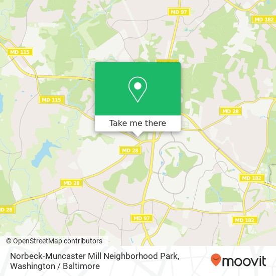 Mapa de Norbeck-Muncaster Mill Neighborhood Park