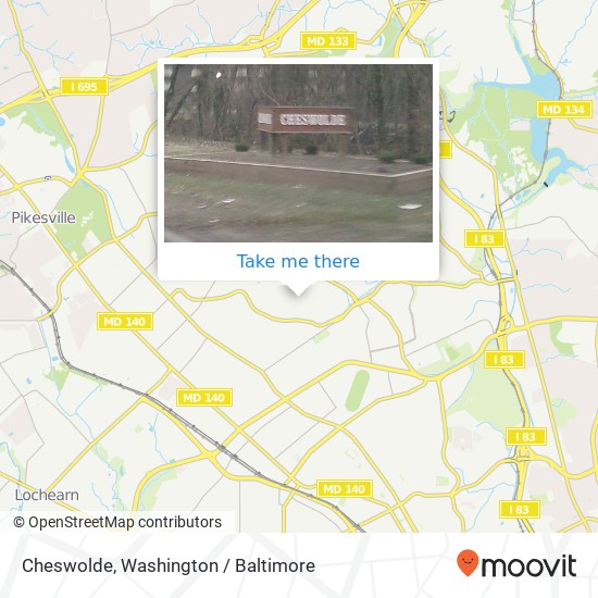 Mapa de Cheswolde