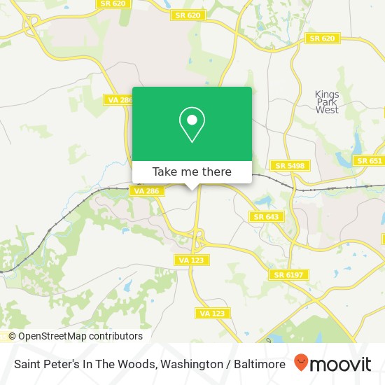 Saint Peter's In The Woods map
