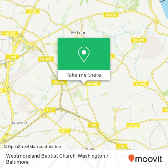 Mapa de Westmoreland Baptist Church