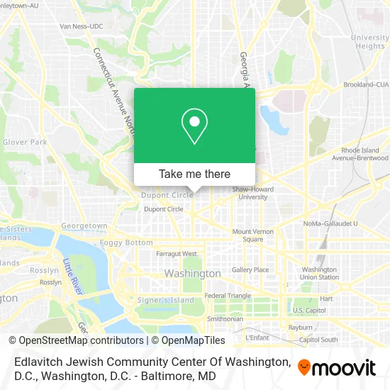 Edlavitch Jewish Community Center Of Washington, D.C. map