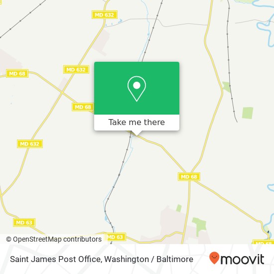 Saint James Post Office map