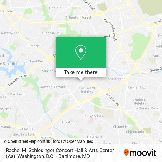 Rachel M. Schlesinger Concert Hall & Arts Center (As) map