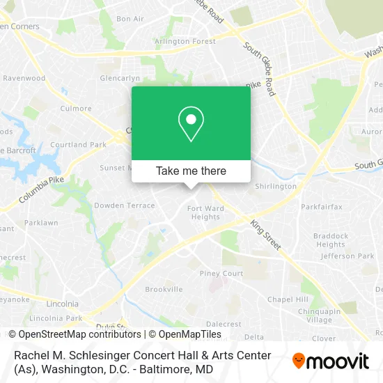 Rachel M. Schlesinger Concert Hall & Arts Center (As) map