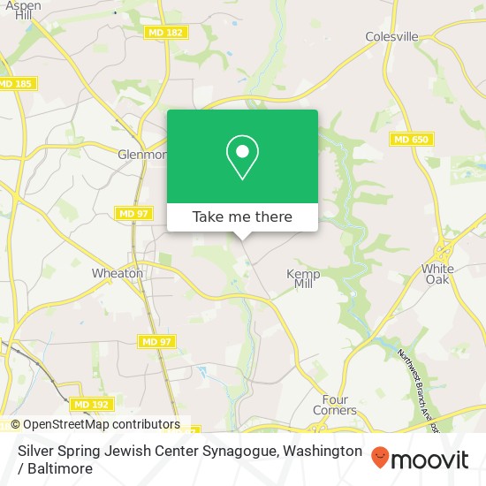 Mapa de Silver Spring Jewish Center Synagogue