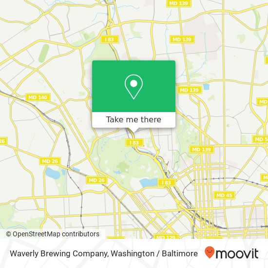 Mapa de Waverly Brewing Company