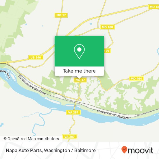 Napa Auto Parts map