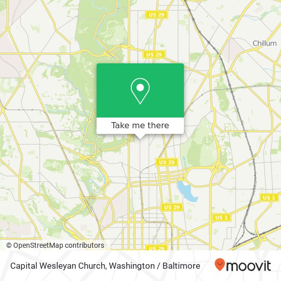 Mapa de Capital Wesleyan Church