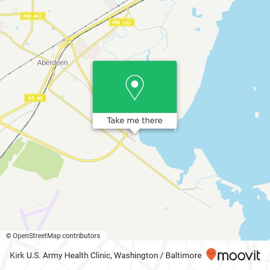 Kirk U.S. Army Health Clinic map