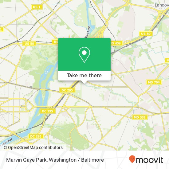 Mapa de Marvin Gaye Park