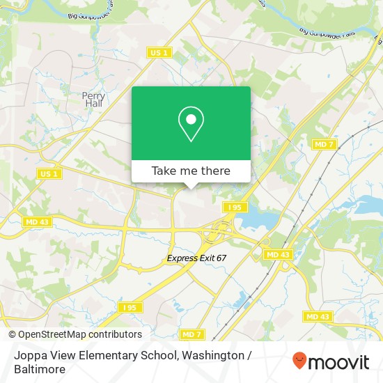 Mapa de Joppa View Elementary School