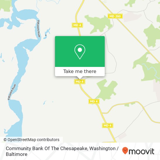 Mapa de Community Bank Of The Chesapeake