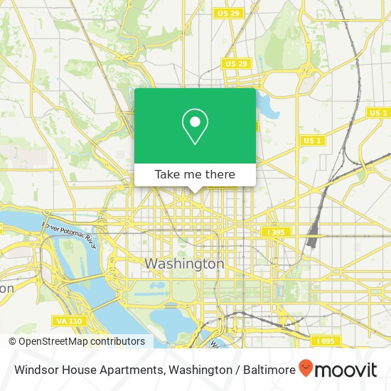 Windsor House Apartments map