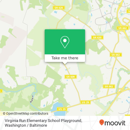 Mapa de Virginia Run Elementary School Playground