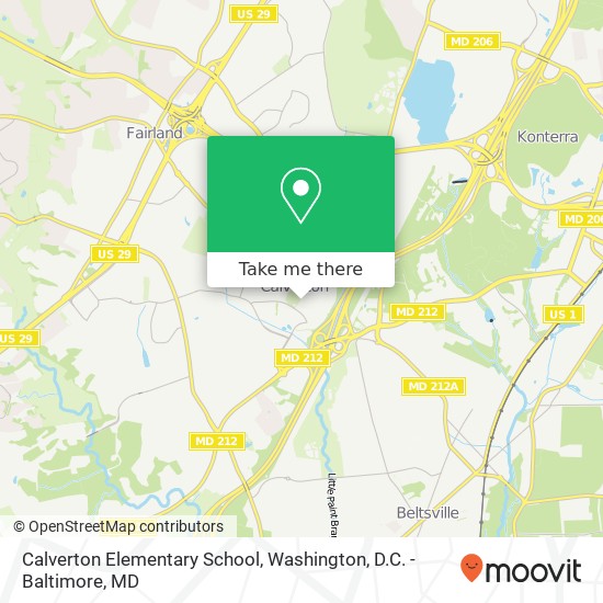 Calverton Elementary School map