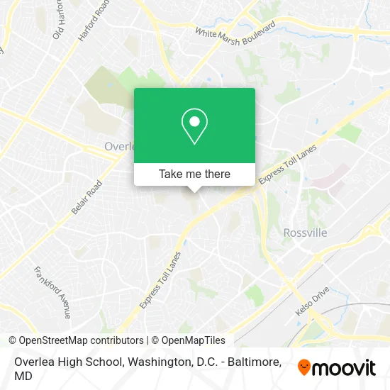 Mapa de Overlea High School