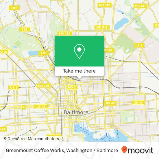 Mapa de Greenmount Coffee Works