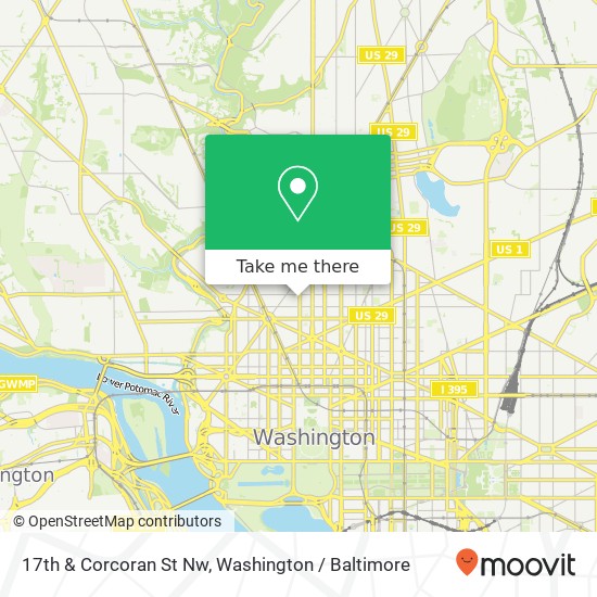 Mapa de 17th & Corcoran St Nw