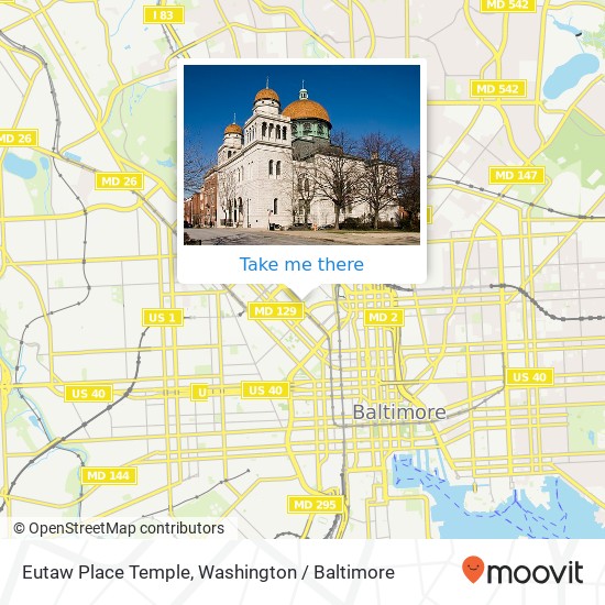 Eutaw Place Temple map