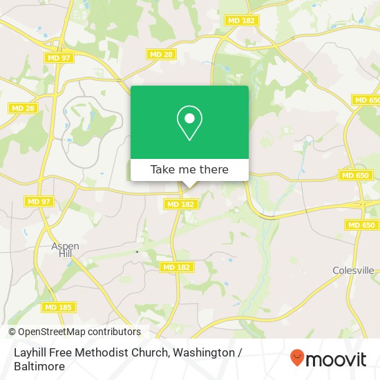 Mapa de Layhill Free Methodist Church