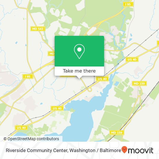 Riverside Community Center map