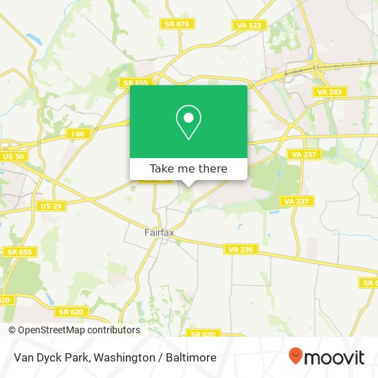 Mapa de Van Dyck Park