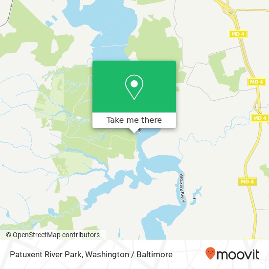 Patuxent River Park map