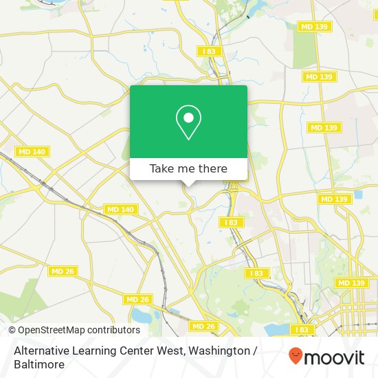 Alternative Learning Center West map