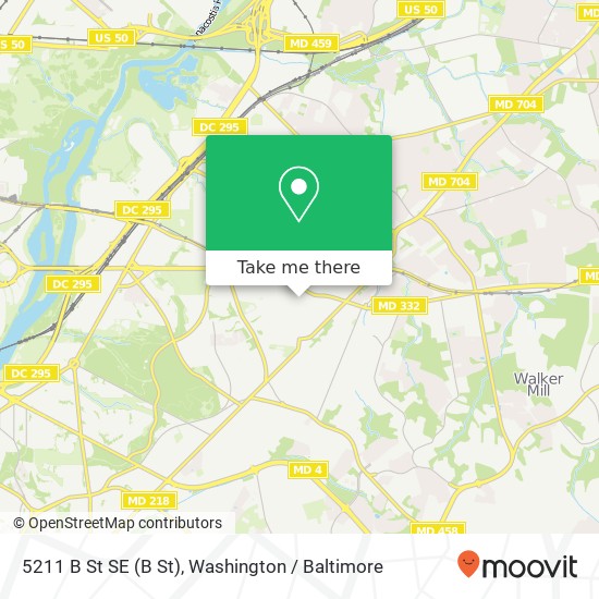 5211 B St SE (B St), Washington, DC 20019 map