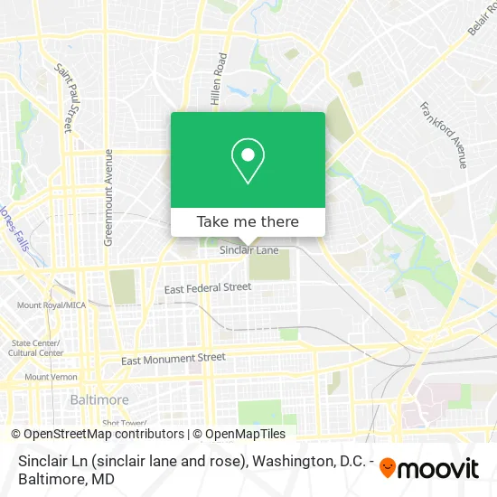 Mapa de Sinclair Ln (sinclair lane and rose)