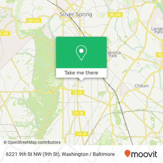 6221 9th St NW (9th St), Washington, DC 20011 map
