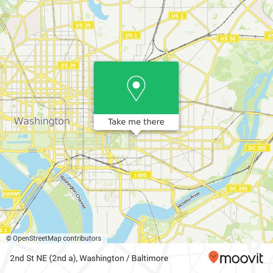 2nd St NE (2nd a), Washington, DC 20002 map