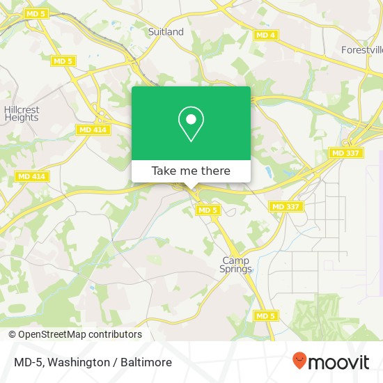 Mapa de MD-5, Suitland, MD 20746