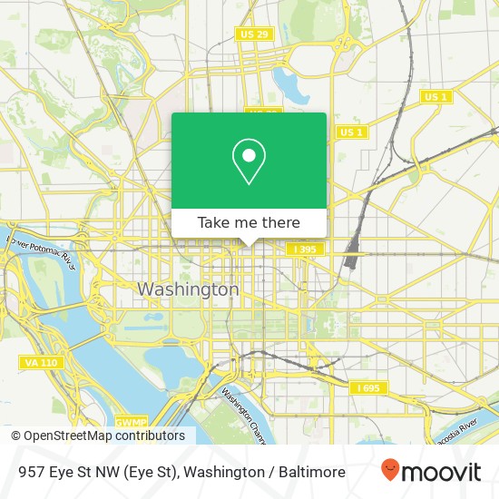 957 Eye St NW (Eye St), Washington, DC 20001 map