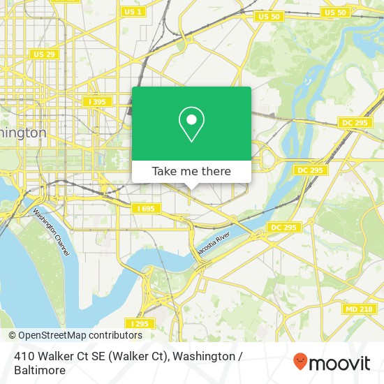 410 Walker Ct SE (Walker Ct), Washington, DC 20003 map