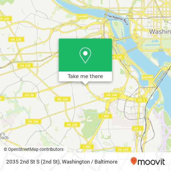 2035 2nd St S (2nd St), Arlington, VA 22204 map