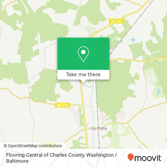 Mapa de Flooring Central of Charles County, 72 Drury Dr