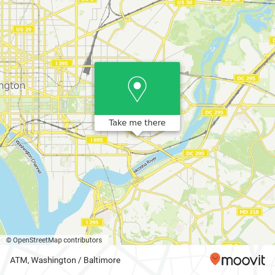 Mapa de ATM, 1301 Pennsylvania Ave SE