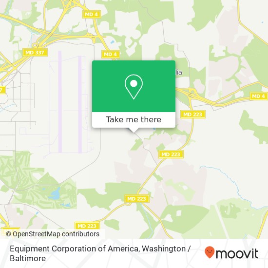 Mapa de Equipment Corporation of America, 6300 Foxley Rd