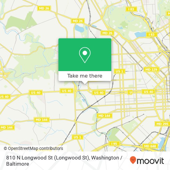 810 N Longwood St (Longwood St), Baltimore, MD 21216 map