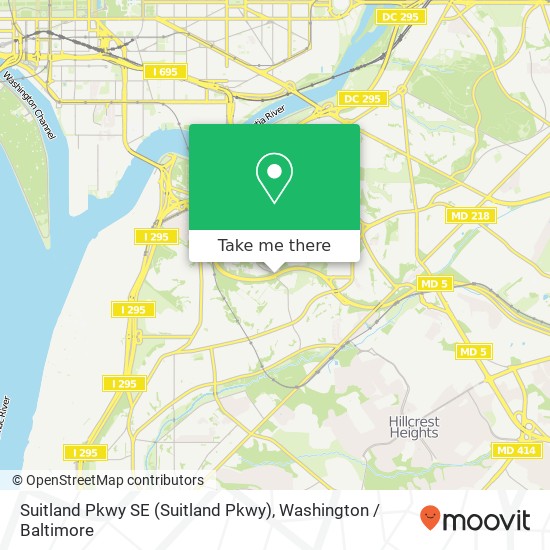 Suitland Pkwy SE (Suitland Pkwy), Washington, DC 20020 map